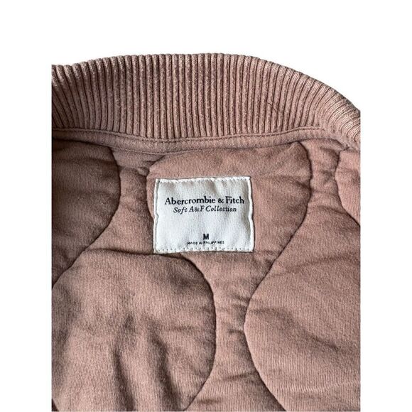 Abercrombie & Fitch Onion Quilted Bomber Jacket size M Tan - Picture 4 of 9